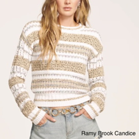 NWT Ramy Brook Sweater embellished with Sequins - Picture 1 of 3
